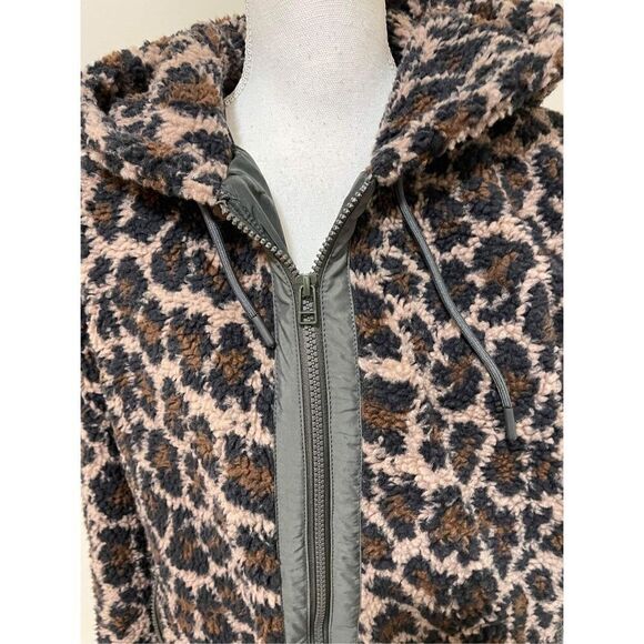 Urban Outfitters UO Patterned Fleece Hooded Jacket Size XL - Picture 4 of 9